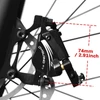 Kép 8/10 - DYISLAND XT‑7 hidraulikus tárcsafék nyereg, bowdenes első‑hátsó fék MTB/országúti/elektromos kerékpárhoz - Fekete