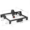 Kép 8/9 - Mecpow X3S 12W lézergravírozó, 10000mm/perc sebesség, 0.01mm pontosság, 360×360mm terület, bővíthető 360×730mm-re, WiFi/USB‑C, LightBurn