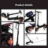 Kép 7/13 - GELEIPU Z1 Pro elektromos roller, 2×1200W motor, 52V 20Ah akku, 65km/h, 70km hatótáv, 10" kerék, dupla tárcsafék, négykaros rugózás