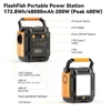 Kép 5/6 - Flashfish A201 hordozható erőmű 200W, 172.8Wh/48000mAh napelemes generátor, 220V AC aljzatokkal – EU csatlakozó