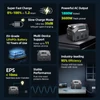 Kép 3/9 - IEETek P1800 hordozható erőmű – 1024Wh LiFePO4 akkumulátor, 1800W tiszta szinusz, 3600W csúcs, 1200W gyorstöltés, 500W napelem, <10ms EPS