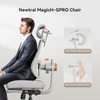 Kép 3/6 - NEWTRAL MagicH‑GPRO ergonomikus szék lábtartóval, automatikus háttámla‑fejtámasz, adaptív deréktámasz, állítható karfa – Szürke