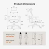 Kép 5/6 - NEWTRAL MagicH‑GPRO ergonomikus szék lábtartóval, automatikus háttámla‑fejtámasz, adaptív deréktámasz, állítható karfa – Szürke