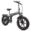 Kép 2/3 - PASELEC PX6 elektromos kerékpár, 750W motor, 48V 13Ah akkumulátor, 20×4.0 fat gumi, 45km/h, 70km hatótáv, mechanikus tárcsafék – Fekete