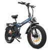Kép 2/7 - DRVETION AT20 Pro elektromos kerékpár, 750W BAFANG motor, 48V 15Ah Samsung akku, 130 km hatótáv, 45 km/h, 20×4.0 fat bike, hidraulikus fék – Kék