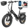 Kép 1/6 - SAMEBIKE LOTDM200-II-FT összecsukható e-bike, 750W, 48V 13Ah, 20×4” fat gumi, 40km/h, 80km hatótáv, dupla rugózás, NFC, Shimano 7 – Fekete