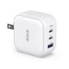 Kép 1/6 - ZIKE Z265B 66W GaN fali töltő, USB‑C 3 porttal, gyorstöltés telefonhoz, tablethez és laptophoz