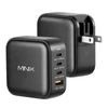 Kép 3/6 - MINIX P3 100W gyorstöltő, 3×Type‑C + 1×USB‑A porttal, utazáshoz, univerzális kompatibilitás