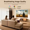 Kép 9/12 - ETOE Dolphin 2 RGB lézerprojektor, 1080P FHD, Google TV, 800 ANSI, 110% BT.2020, automata fókusz, 2 órás üzemidő, Dolby Audio, WiFi/Bluetooth, HDMI 2.1, USB‑C