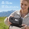 Kép 4/8 - DaranEner Q200 hordozható erőmű, 192Wh LiFePO4 akkumulátor, 100W USB‑C, 18W USB‑A, 60W DC, napelemes bemenet, LED lámpa kempinghez