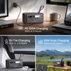 Kép 6/8 - DaranEner Q200 hordozható erőmű, 192Wh LiFePO4 akkumulátor, 100W USB‑C, 18W USB‑A, 60W DC, napelemes bemenet, LED lámpa kempinghez
