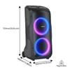 Kép 10/11 - Tronsmart Halo 300 party hangszóró XLR, gitár és mikrofon bemenettel, 240W erő, Beat‑Sync LED, 20h üzemidő