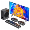 Kép 2/12 - Hiwill A51 5.1 csatornás soundbar mélynyomóval, 380W csúcsteljesítmény, állítható magas és basszus