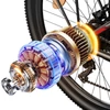 Kép 14/14 - FENGQS Q8 elektromos kerékpár, 750W motorral, 48V 17.5Ah akkumulátorral, 27.5” gumik, 50 km/h, 85 km hatótáv, mechanikus tárcsafék, 21 sebesség – Fehér