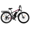 Kép 6/14 - FENGQS Q8 elektromos kerékpár, 750W motorral, 48V 17.5Ah akkumulátorral, 27.5” gumik, 50 km/h, 85 km hatótáv, mechanikus tárcsafék, 21 sebesség – Piros