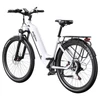 Kép 5/20 - Onesport OT05 elektromos kerékpár 27,5" alumínium vázzal, 36V 18,2Ah akkuval, ANANDA 250W motorral, Shimano 7 sebességgel – Fehér