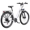 Kép 16/20 - Onesport OT05 elektromos kerékpár 27,5" alumínium vázzal, 36V 18,2Ah akkuval, ANANDA 250W motorral, Shimano 7 sebességgel – Fehér