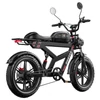 Kép 9/20 - DUOTTS F20 elektromos kerékpár 750W motorral, 52V 27Ah akkumulátorral, 20×4.0 fat gumival, 50 km/h, akár 120 km hatótáv – Fekete