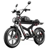 Kép 1/20 - DUOTTS F20 elektromos kerékpár 750W motorral, 52V 27Ah akkumulátorral, 20×4.0 fat gumival, 50 km/h, akár 120 km hatótáv – Fekete