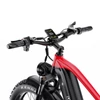 Kép 7/20 - DUOTTS F26 Lite elektromos kerékpár, 500W motor, 48V 18Ah akkumulátor, 26×4.0 gumi, 50 km/h, 90 km hatótáv, hidraulikus fék – Fekete/piros