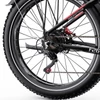 Kép 19/20 - DUOTTS F26 Lite elektromos kerékpár, 500W motor, 48V 18Ah akkumulátor, 26×4.0 gumi, 50 km/h, 90 km hatótáv, hidraulikus fék – Fekete/piros