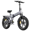 Kép 2/3 - ENGWE EP-2 Boost összecsukható elektromos kerékpár, 250W, 48V 13Ah, 20×4.0 zsíros gumi, 25 km/h, 120 km hatótáv, Shimano 7 sebesség – Szürke