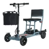 Kép 2/20 - Freejoyer F7 Plus négykerekű elektromos roller üléssel, 300W motorral, 36V 21Ah akkumulátorral, 15 km/h, 35 km hatótáv – Szürke‑kék