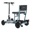 Kép 3/20 - Freejoyer F7 Plus négykerekű elektromos roller üléssel, 300W motorral, 36V 21Ah akkumulátorral, 15 km/h, 35 km hatótáv – Szürke‑kék
