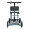 Kép 8/20 - Freejoyer F7 Plus négykerekű elektromos roller üléssel, 300W motorral, 36V 21Ah akkumulátorral, 15 km/h, 35 km hatótáv – Szürke‑kék