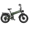 Kép 2/20 - APEFOX RH20 összecsukható elektromos kerékpár, dupla 750W motor, 48V 22.5Ah akku, 50 km/h, 100 km hatótáv, 20×4.0” fat gumi – Zöld