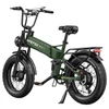 Kép 4/20 - APEFOX RH20 összecsukható elektromos kerékpár, dupla 750W motor, 48V 22.5Ah akku, 50 km/h, 100 km hatótáv, 20×4.0” fat gumi – Zöld