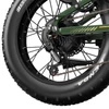 Kép 12/20 - APEFOX RH20 összecsukható elektromos kerékpár, dupla 750W motor, 48V 22.5Ah akku, 50 km/h, 100 km hatótáv, 20×4.0” fat gumi – Zöld