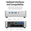Kép 11/11 - FIREBAT F1 mini PC, Ryzen 5 7640HS, Radeon 760M, 24GB RAM, 512GB SSD, USB4, 3×4K kijelző, WiFi 6, BT 5.2, 2.5G LAN