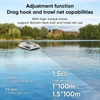 Kép 6/16 - LOKEEVAN D50B GPS etetőhajó, 12V dupla nagy nyomatékú motor, GPS+Beidou, 500 m hatótáv, 2 kg tartály, 15600 mAh akkumulátor – Fehér