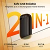 Kép 10/12 - Flashfish ST01 mágneses kézmelegítő, 2 az 1-ben, gyors 3,5 órás töltés, 360° fűtés, 4 fokozat, 2×3500 mAh, zsebméret
