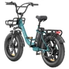 Kép 2/16 - ENGWE L20 BOOST elektromos kerékpár, 250W motor, 48V 13Ah akkumulátor, 20×4'' vastag gumi, 25 km/h, 126 km hatótáv – Zöld