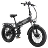 Kép 2/8 - PURE UNICORN U4 összecsukható elektromos kerékpár, 1000W motor, 48V 15Ah akku, 20×4'' vastag gumi, 48 km/h, 60 km hatótáv, hidraulikus fék