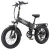 Kép 1/8 - PURE UNICORN U4 összecsukható elektromos kerékpár, 1000W motor, 48V 15Ah akku, 20×4'' vastag gumi, 48 km/h, 60 km hatótáv, hidraulikus fék