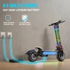 Kép 10/15 - FENGQS GT9 elektromos roller, 2×3500W motor, 60V 38Ah akkumulátor, 12” kerék, 80 km/h, 96 km hatótáv, tárcsafék, dupla rugózás, okos kijelző