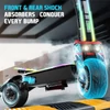 Kép 11/15 - FENGQS GT9 elektromos roller, 2×3500W motor, 60V 38Ah akkumulátor, 12” kerék, 80 km/h, 96 km hatótáv, tárcsafék, dupla rugózás, okos kijelző
