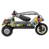 Kép 19/20 - TWOFISH TF03 elektromos roller levehető üléssel, 350W (500W csúcs), 48V 15Ah, 28 km/h, 30 km hatótáv, tárcsafék, rugózás – Sárga Graffiti