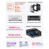 Kép 6/15 - AOOSTAR MACO mini PC Ryzen 7 PRO 8845HS, Radeon 780M, 24GB DDR5, 1TB PCIe SSD, USB4, OCuLink, WiFi 6, 2.5G LAN