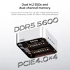 Kép 8/15 - AOOSTAR MACO mini PC Ryzen 7 255, Radeon 780M, 24GB DDR5, 1TB PCIe SSD, OCuLink, 2.5G LAN, WiFi 6, USB4, 4 kijelző támogatás