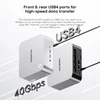 Kép 11/15 - AOOSTAR MACO mini PC Ryzen 7 255, Radeon 780M, 24GB DDR5, 1TB PCIe SSD, OCuLink, 2.5G LAN, WiFi 6, USB4, 4 kijelző támogatás