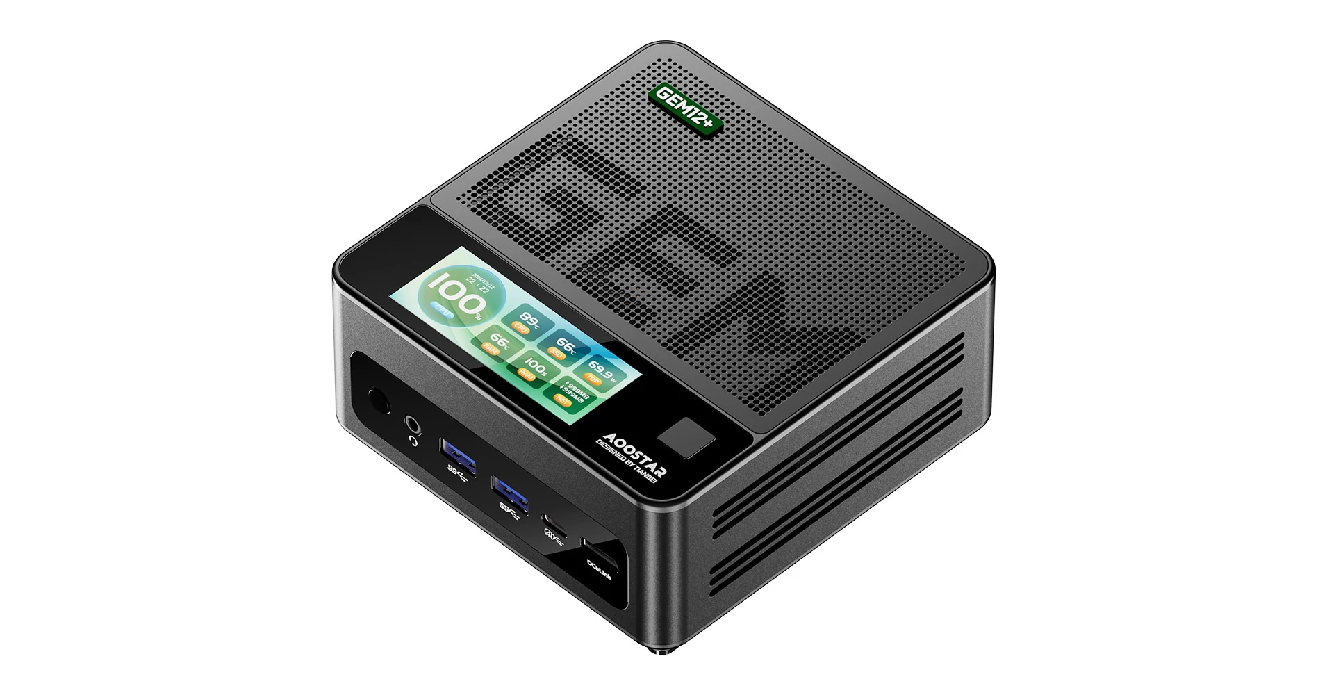 AOOSTAR GEM12 Pro Mini PC Barebone - AMD Ryzen 7 Pro 8845HS