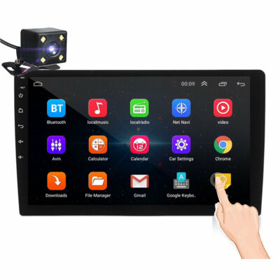 iMars 10.1Inch 2Din for Android 8.1 Autós Érintőkijelzős Fejegység 1 GB RAM + 16GB ROM IPS 2.5D Touch Screen MP5 Player GPS WIFI FM Tolatókamerával - Fekete