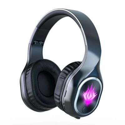 Bakeey T2 bluetooth 5.2 Vezetéknélküli Hordozható Bluetooth Fejhallgató RGB Világítással - Fekete