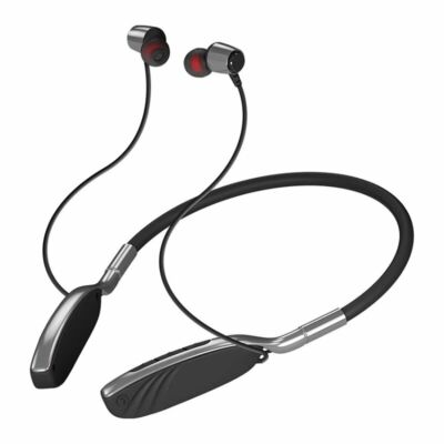 Bakeey D01 bluetooth 5.0 Nyakba Akasztható Vízálló Vezetéknélküli Bluetooth Sport Fülhallgató - Fekete