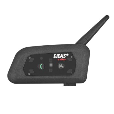 EJEAS V6 Pro Sisakra Erősíthető Vezetéknélküli Bluetooth Kihangosító Headset - Fekete