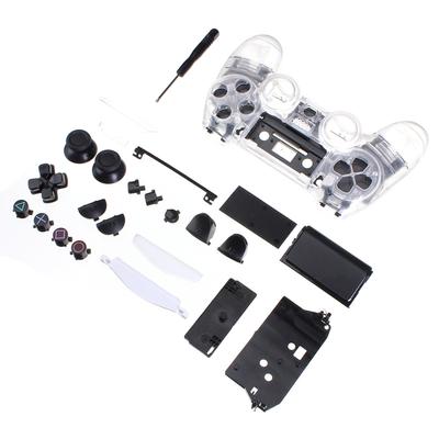 DIY átlátszó shell készlet ház tok szerelvény kristály fogantyú csere PS4 PS5 vezérlőhöz